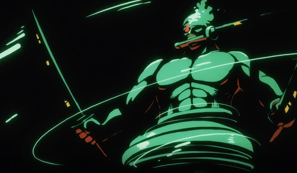 Episode 1062 from one piece, The King of Hell Roronoa Zoro