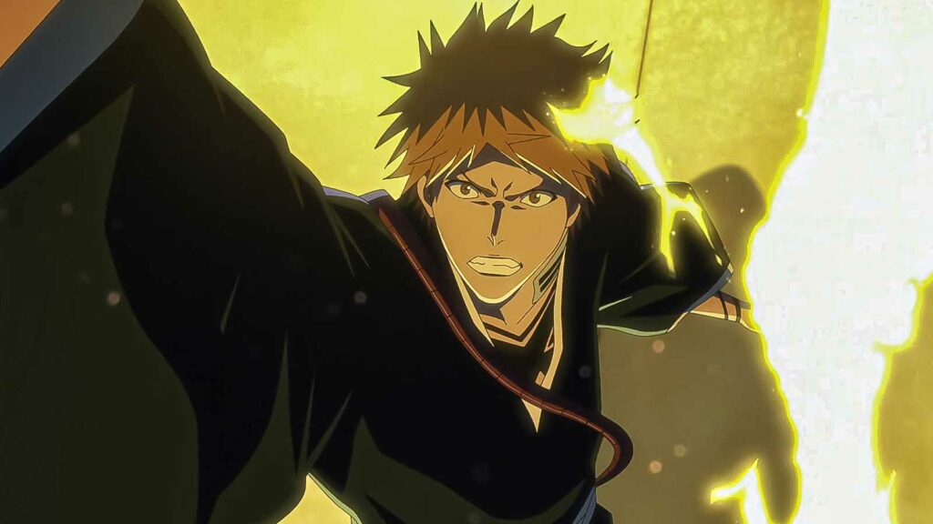 ichigo kurosaki in action in bleach
