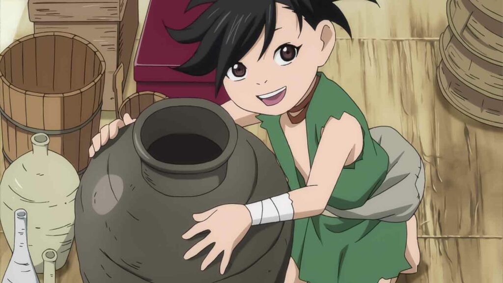 dororo showing the pot scene from dororo anime