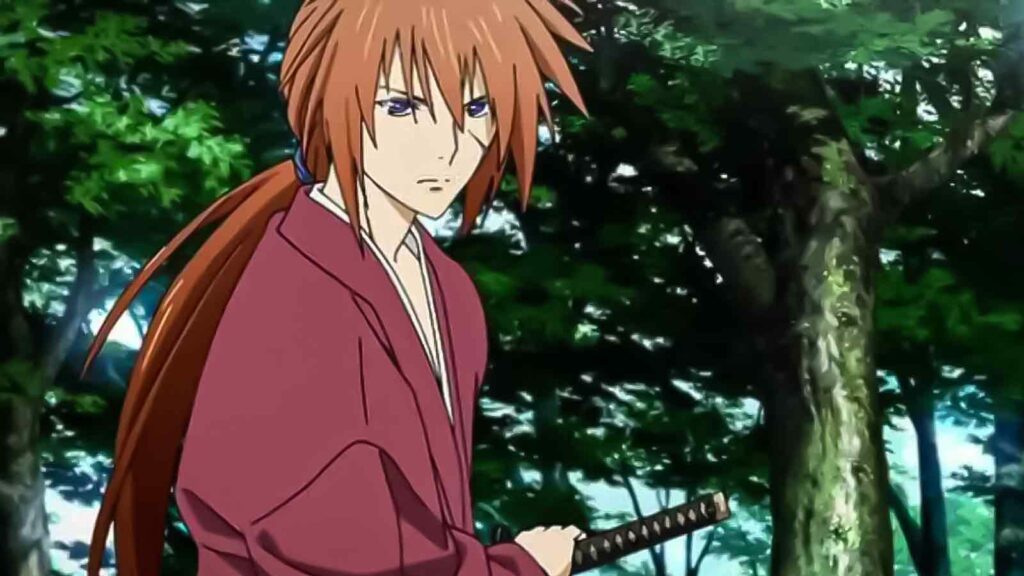 kenshin himura preparing user his sword on rurouni kenshin trust and betrayal